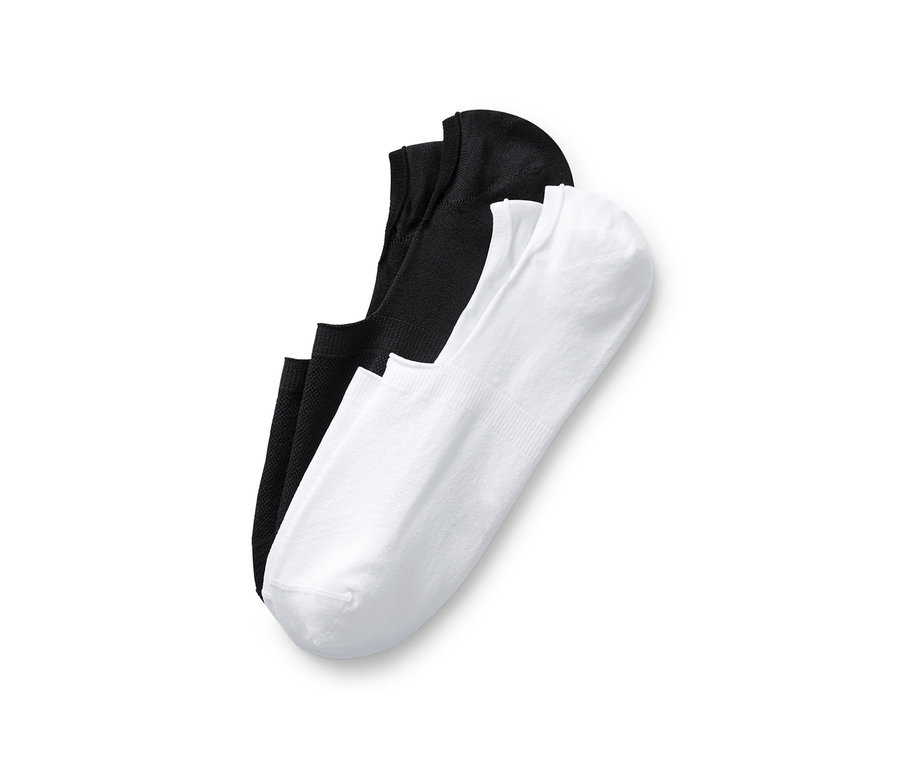 Zwei Paar Sport-Füßlinge und Sport-Sneaker-Socken »Invisible«.