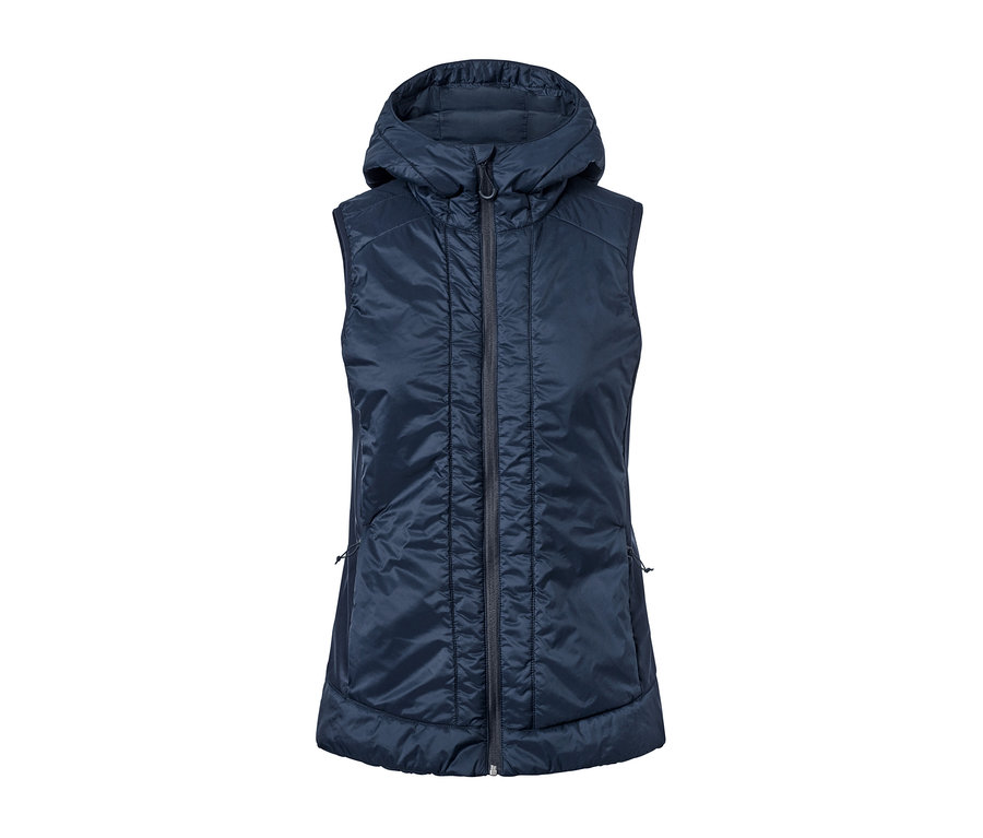 Marineblaue Steppweste, packable.