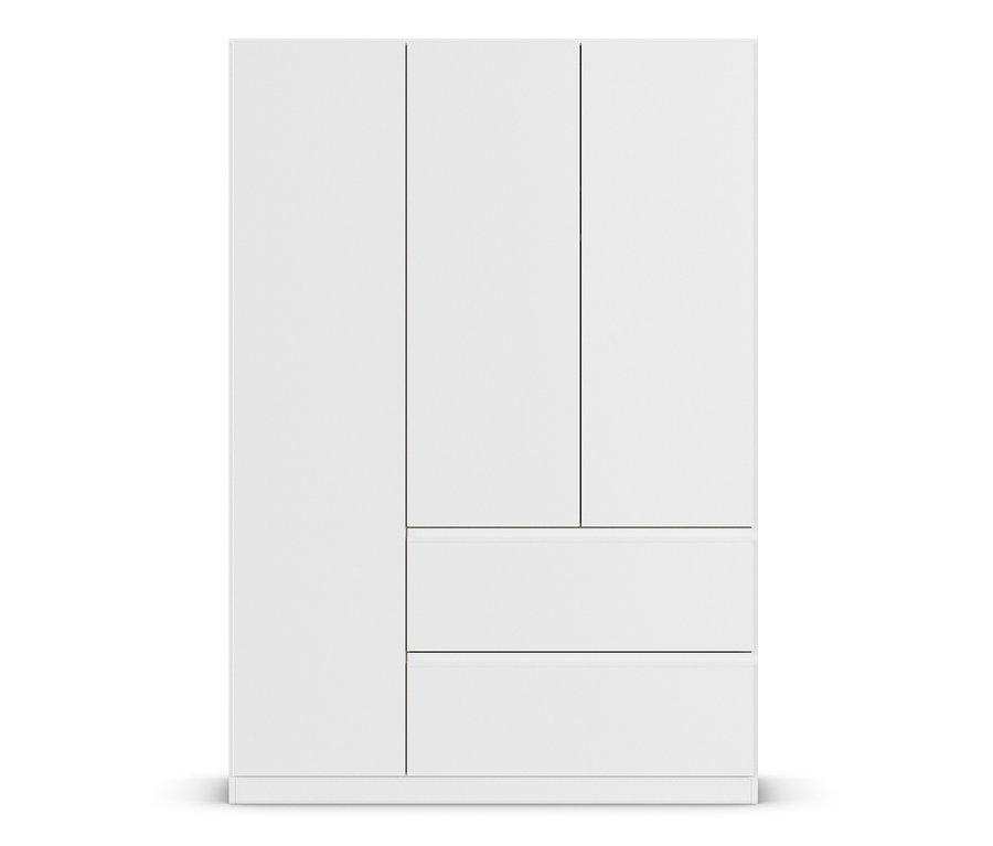 Weißer rauch Drehtürenschrank 3-türig »Joel«.