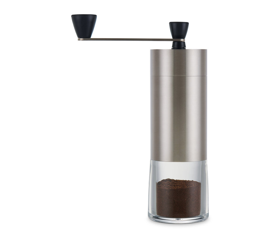 Manuelle Kaffeemühle, silber