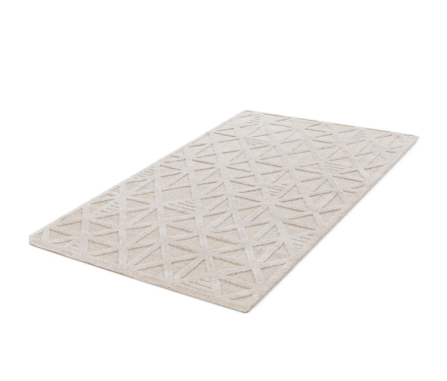 Beiger Teppich »Cosmo« Geo mit geometrischem Muster.