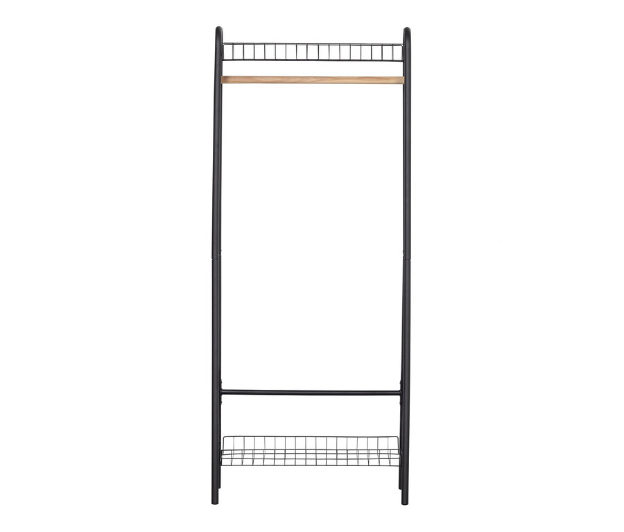 Schwarzer Woood Metall-Kleiderständer »Jovi«.