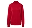 Roter Rollkragenpullover mit langen Ärmeln.