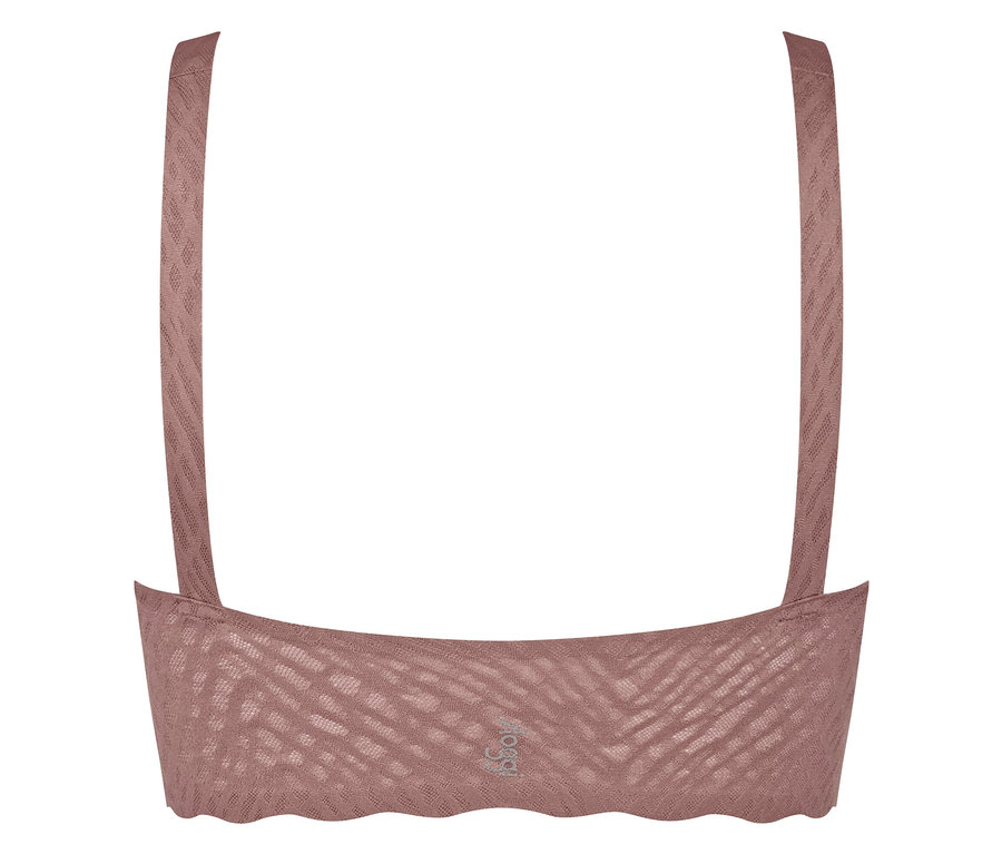 Detailaufnahme des sloggi ZERO Feel Bliss Top in Kakao.