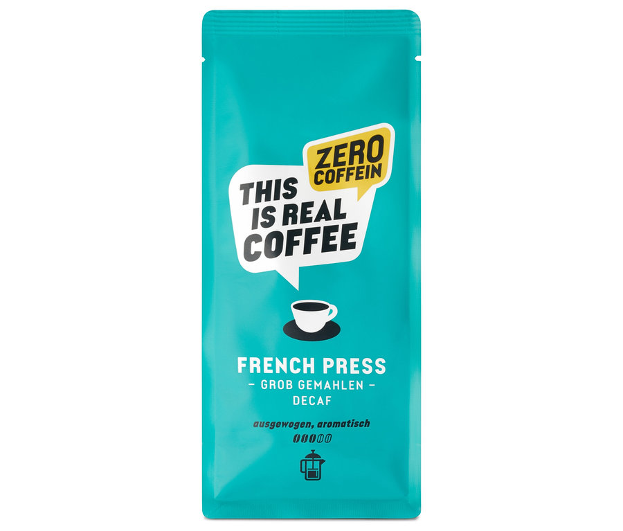 Hanseatic - This is real Coffee French Press Decaf Filterkaffee, entkoffeiniert - 200 g Gemahlen