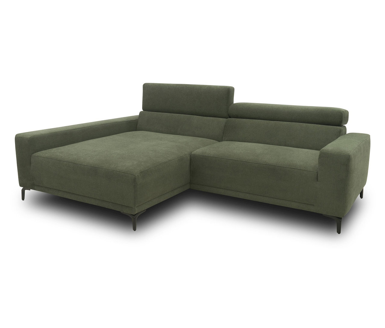 DOMO collection Sofa, grün links.