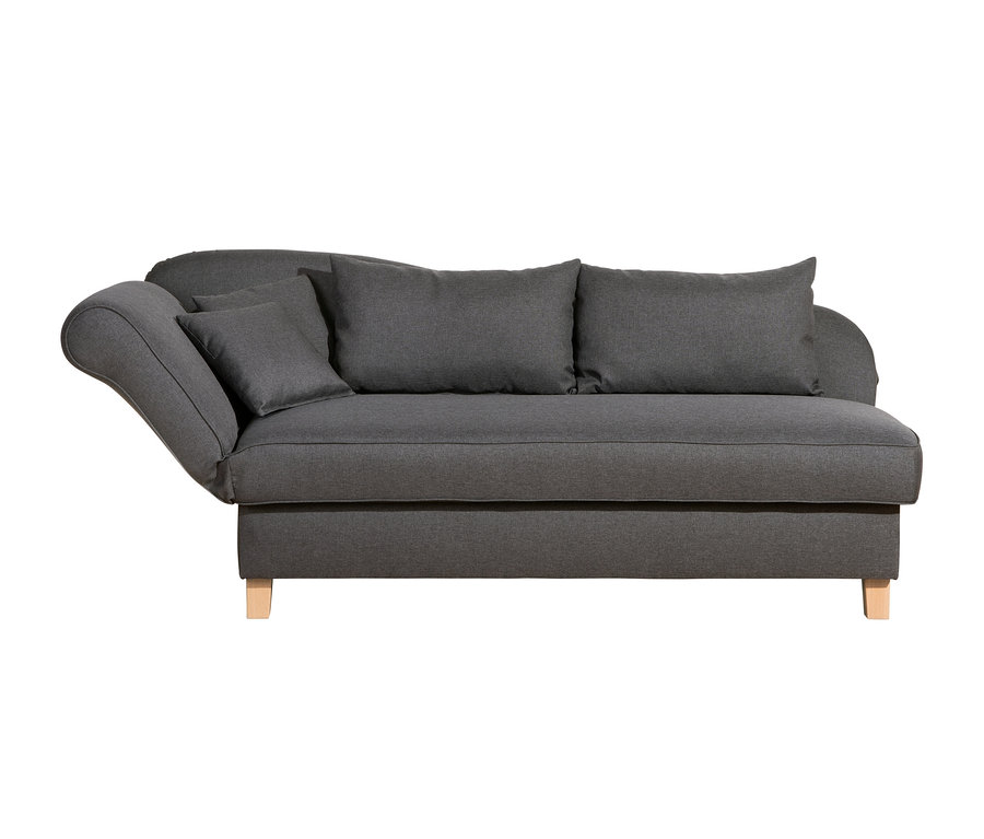 Graue Max-Winzer®-Recamiere »Saturn« mit Stauraum, links.