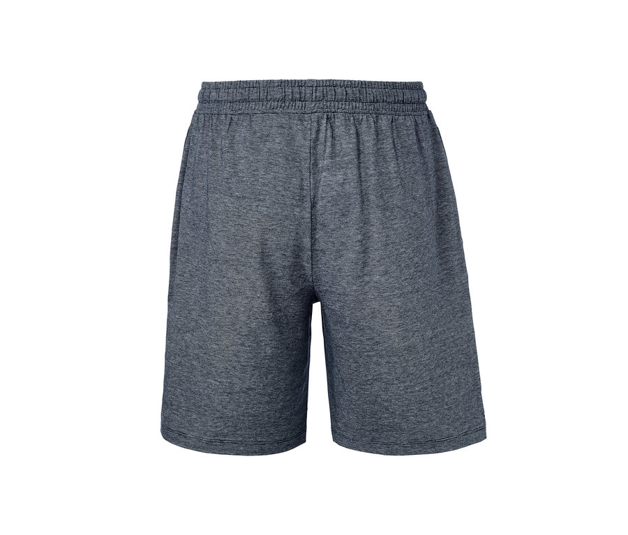 Graue Jersey-Schlafshorts.