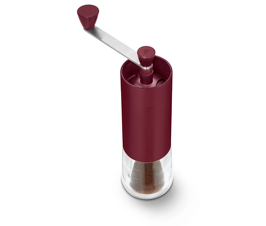 Detailaufnahme einer Kaffeemühle manuell, berry.