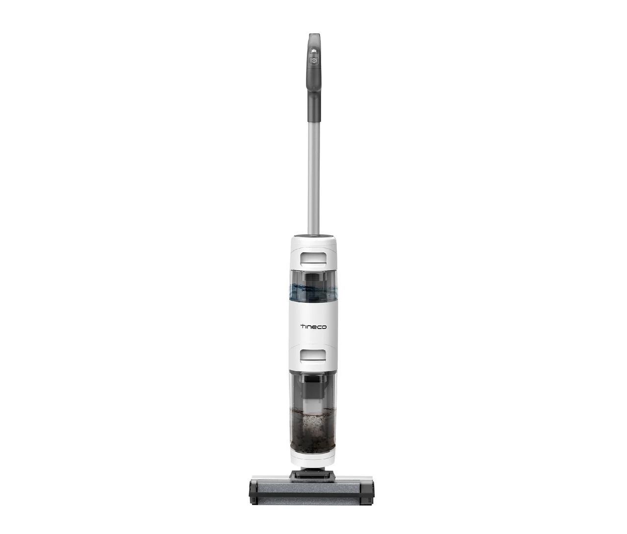 Ein weiß-grauer Tineco iFloor Breeze Essentials Nass- und Trockensauger.
