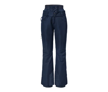 Blaue Ski- und Snowboardhose.