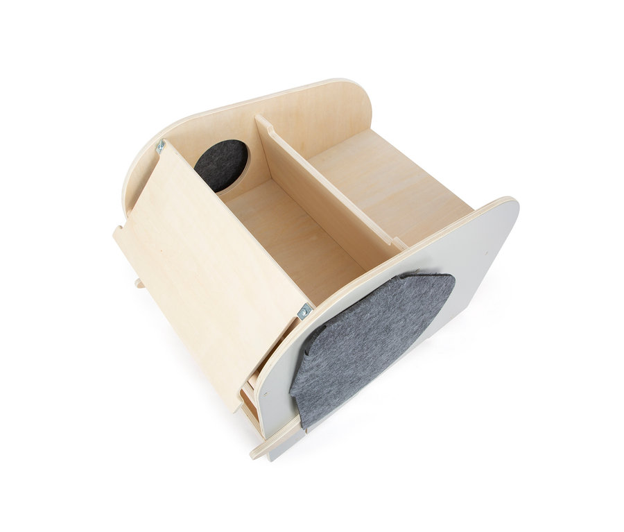 Offene small foot Spielzeugbox Elefant "Wildlife" aus Holz mit Stauraum.