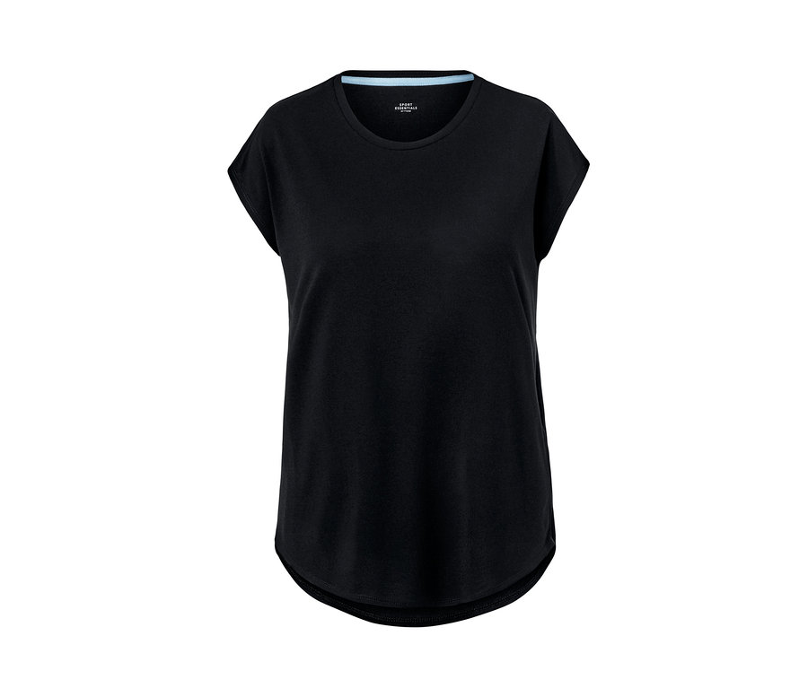 Schwarzes Sportshirt.