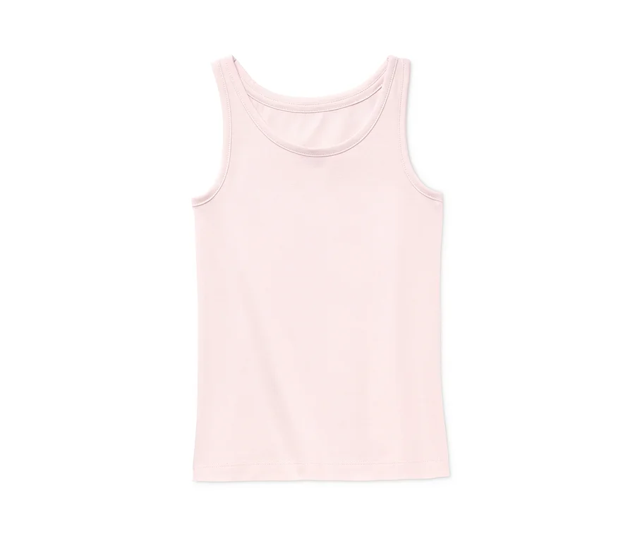 Rosa Tanktop aus Bio-Baumwolle.