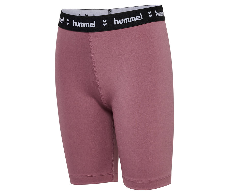 Nahaufnahme der HUMMEL HMLJR Pulse MW Short Tight in Lila.