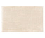 Ein quadratischer, beiger Teppich liegt flach auf dem Boden.