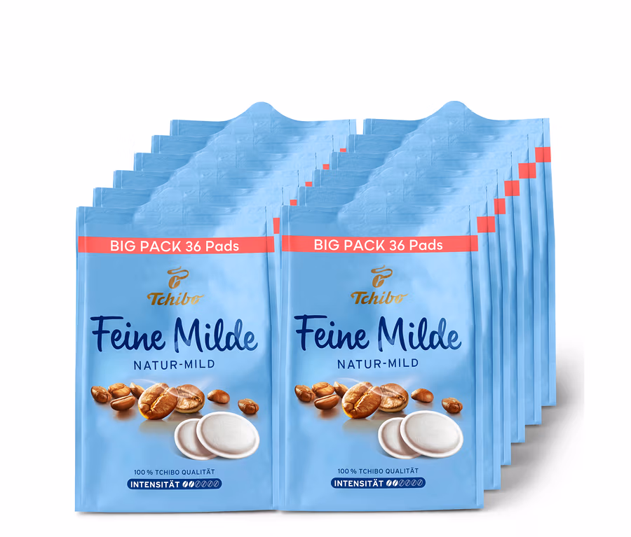 Stapelpackungen Feine Milde Pads - 12x36 Pads.