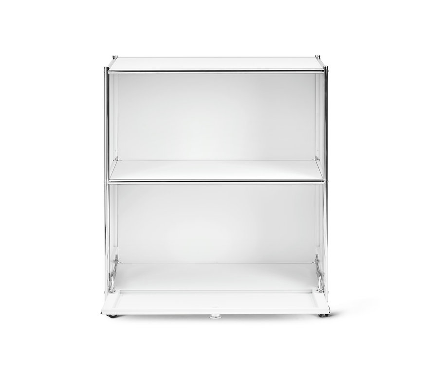 Weißes Sideboard »CN3« mit Klappfach.