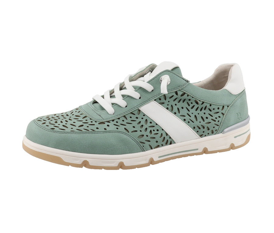 Nahaufnahme des Romika Sneakers, PU mint.