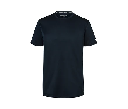 Marineblaues Funktionsshirt.