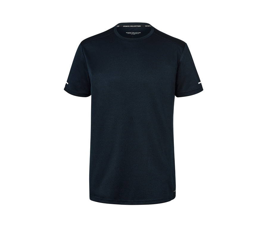 Marineblaues Funktionsshirt.