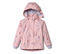 Rosa Kinder-Regenjacke mit Prinzessinnen- und Burgmotiven.
