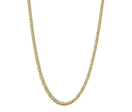 Goldkette auf weißem Hintergrund.