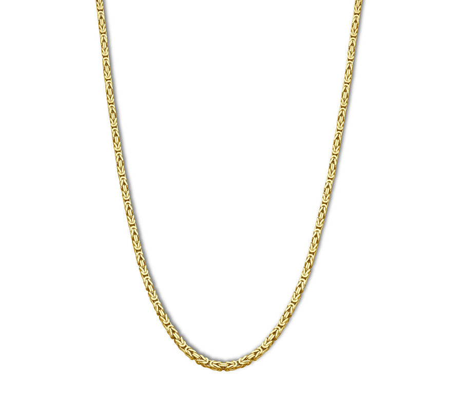 Goldkette auf weißem Hintergrund.