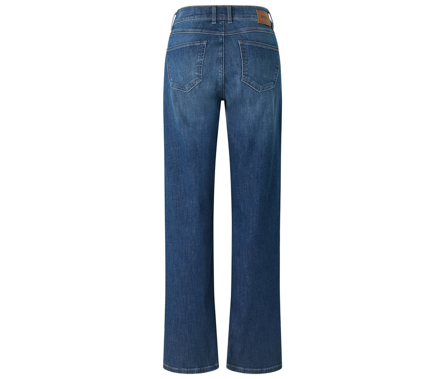 Rückansicht der Angels Jeans »Liz« Wide Leg, mid blue used.