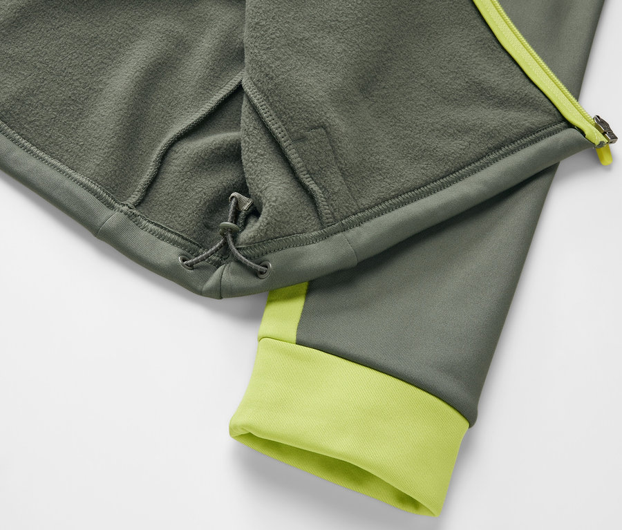 Detailansicht einer Thermojacke.