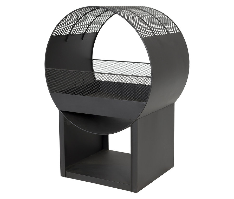 Buschbeck Feuerstelle »Porthole« mit runder Feuerstelle und quadratischem Sockel.