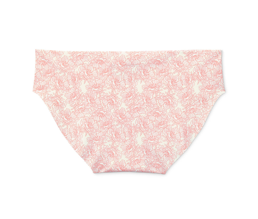 Nahaufnahme eines einzelnen Magic-Cut-Slips mit Blumenmuster.