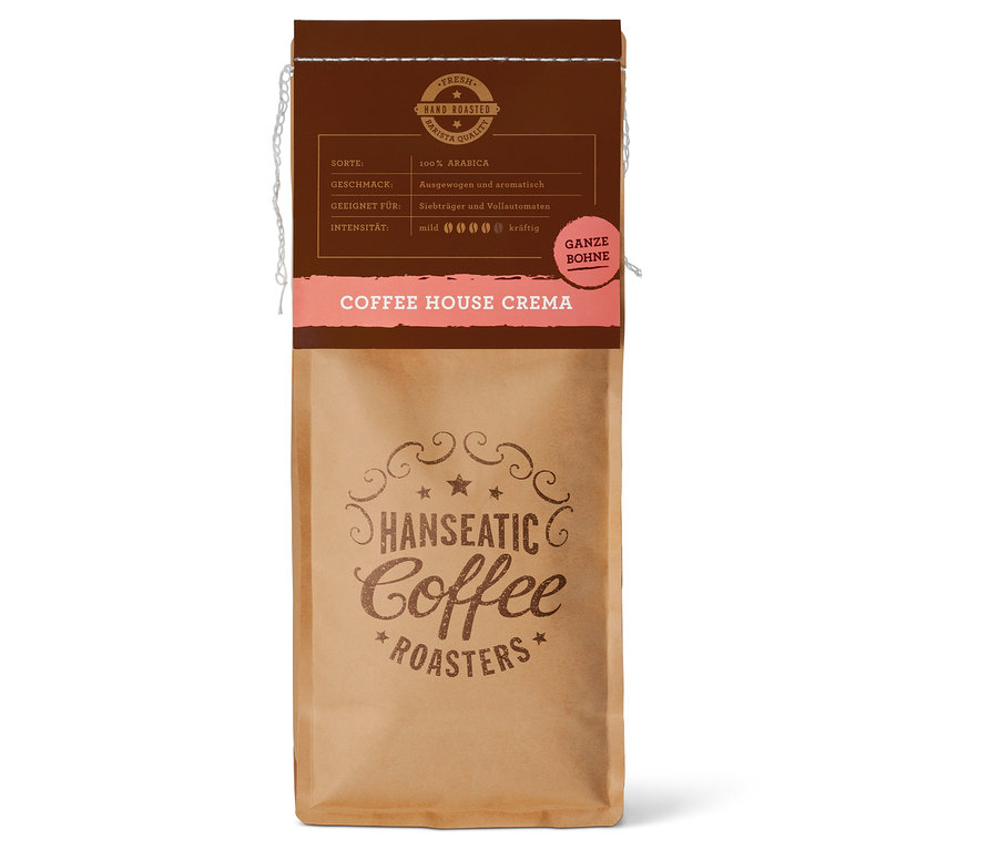 Hanseatic - Coffee House Caffè Crema - 1kg Ganze Bohne