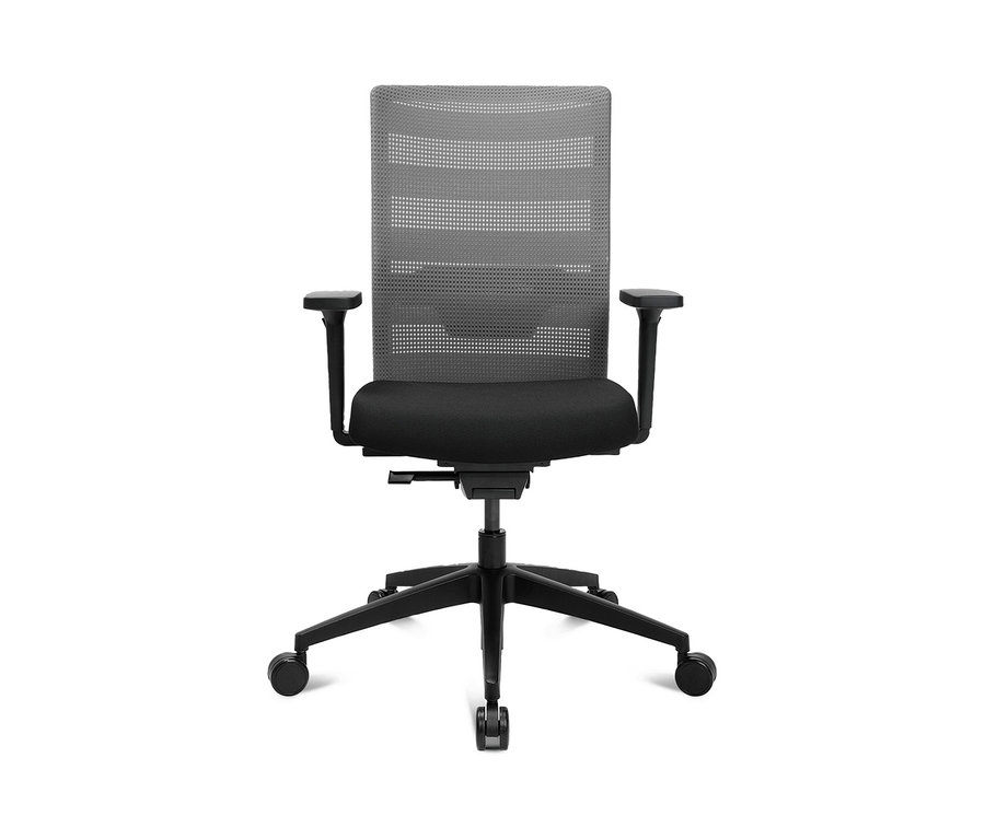 Grauer Topstar Bürostuhl »Airwork« vor weißem Hintergrund.