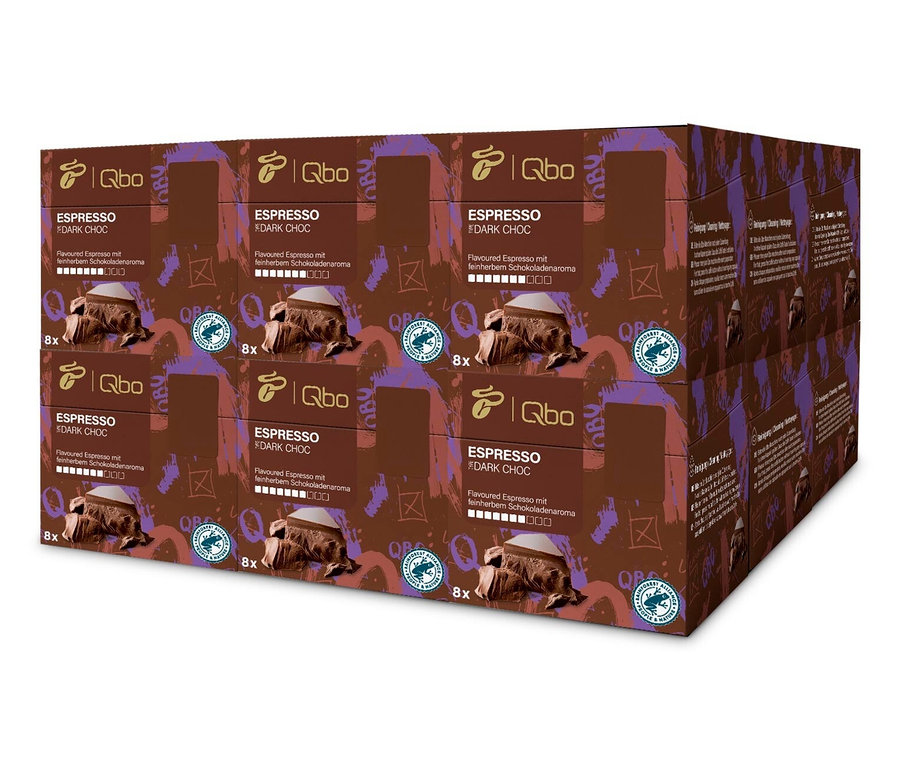 Qbo Flavoured Espresso Dark Choc - 144 Kapseln