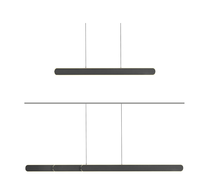 Schwarze Paul Neuhaus LED-Pendelleuchte »Adriana Round«.
