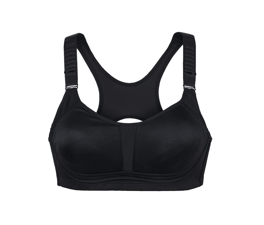 Schwarzer Sport-BH.