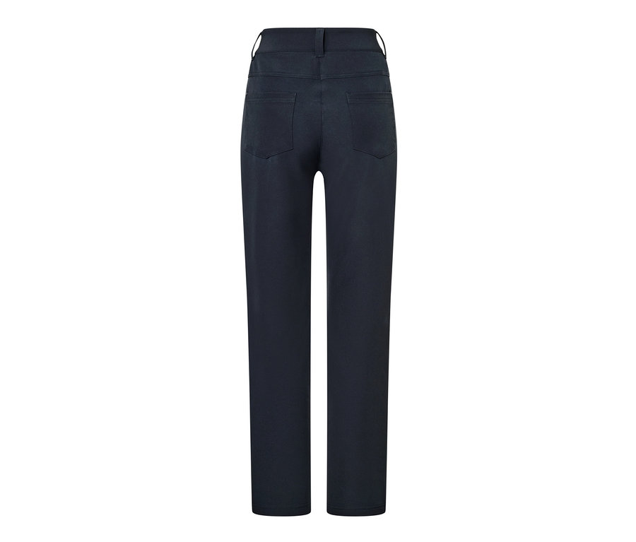 Eine dunkelblaue Thermohose von hinten.