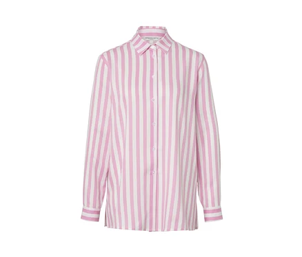 Gestreifte Bluse, rosa.