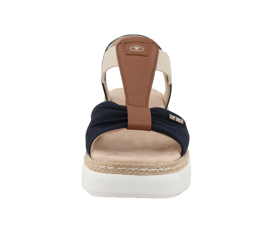 Tom Tailor Sandale, Textil/PU navy.