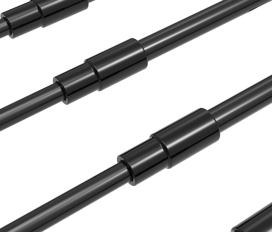 Detailaufnahme von Teleskop-Wäscheständer.