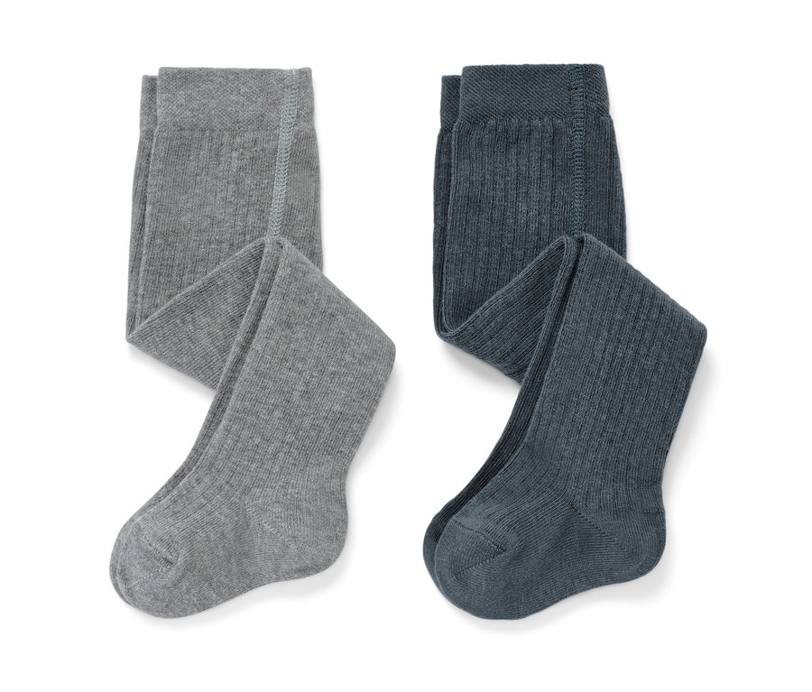 Zwei Paar Babystrumpfhosen.