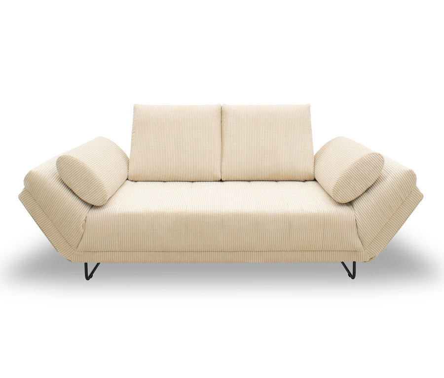 Ein cremefarbenes DOMO collection Daybed »Molde Leif105«.