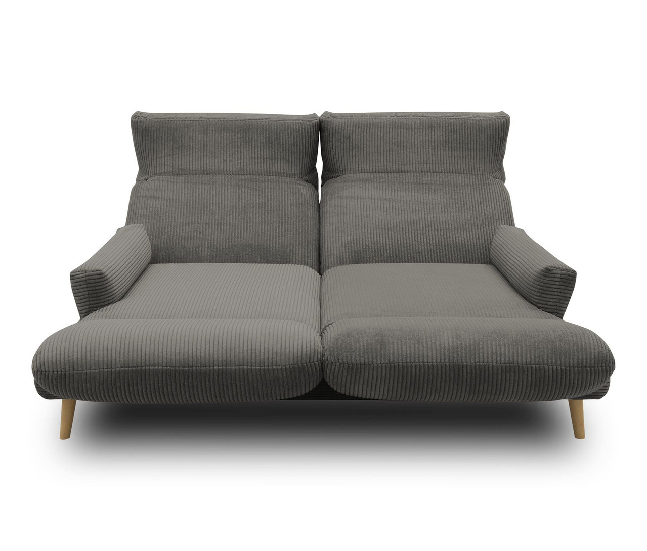 DOMO 2-Sitzer-Sofa »FuAR«, drehbar, dunkelgrau.