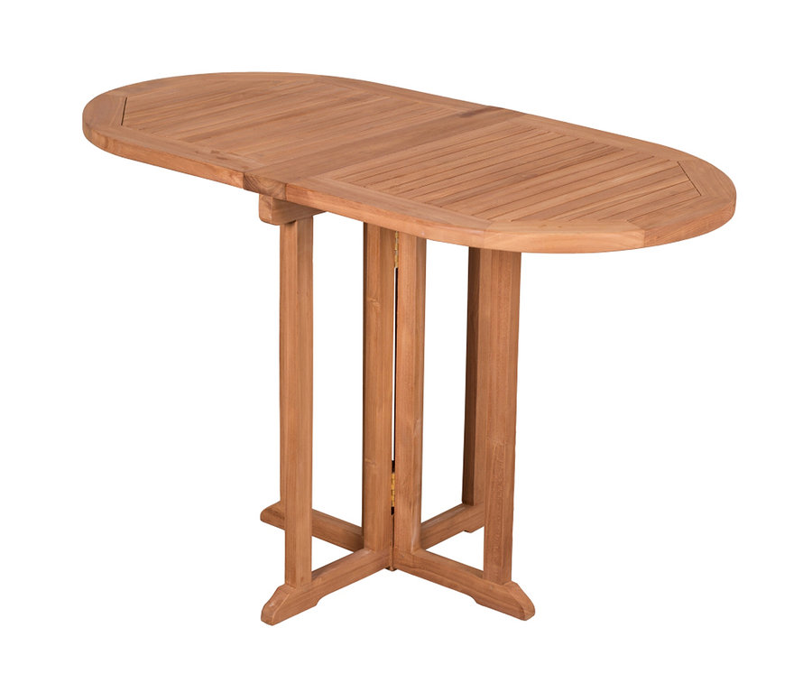 deVries Balkontisch, Teak, 60 x 120 cm.