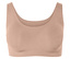 Pfirsichfarbener Sport-BH.