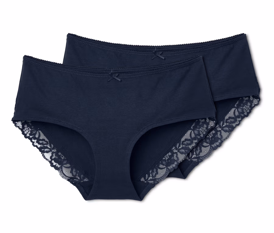 Zwei blaue Pantys.