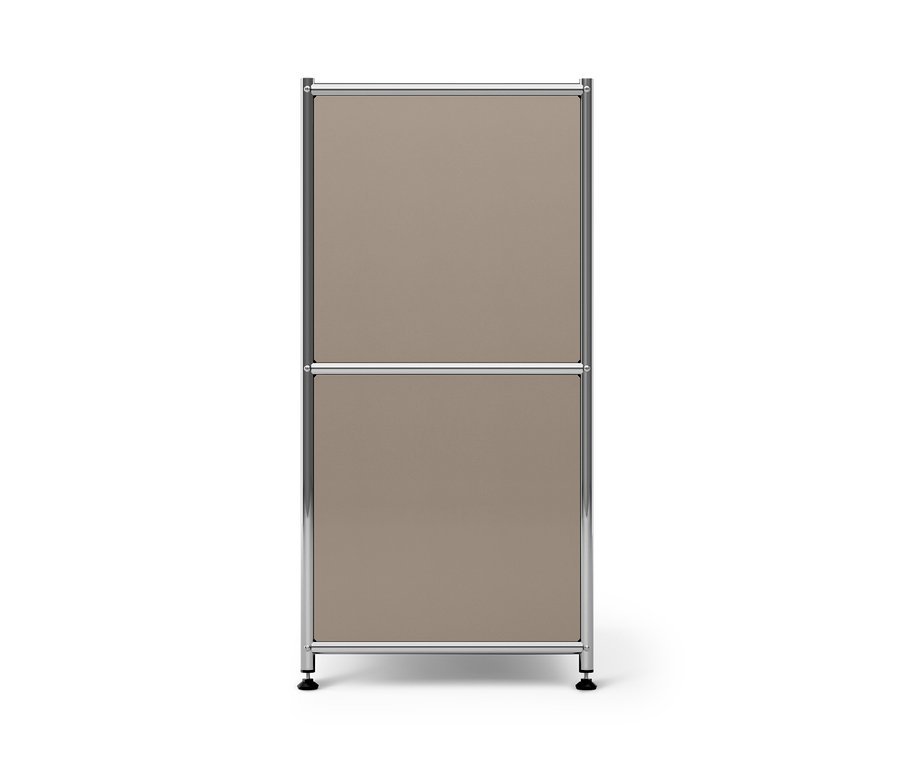 Niedriges Sideboard Metall »CN3« mit 2 Klappenfächern.
