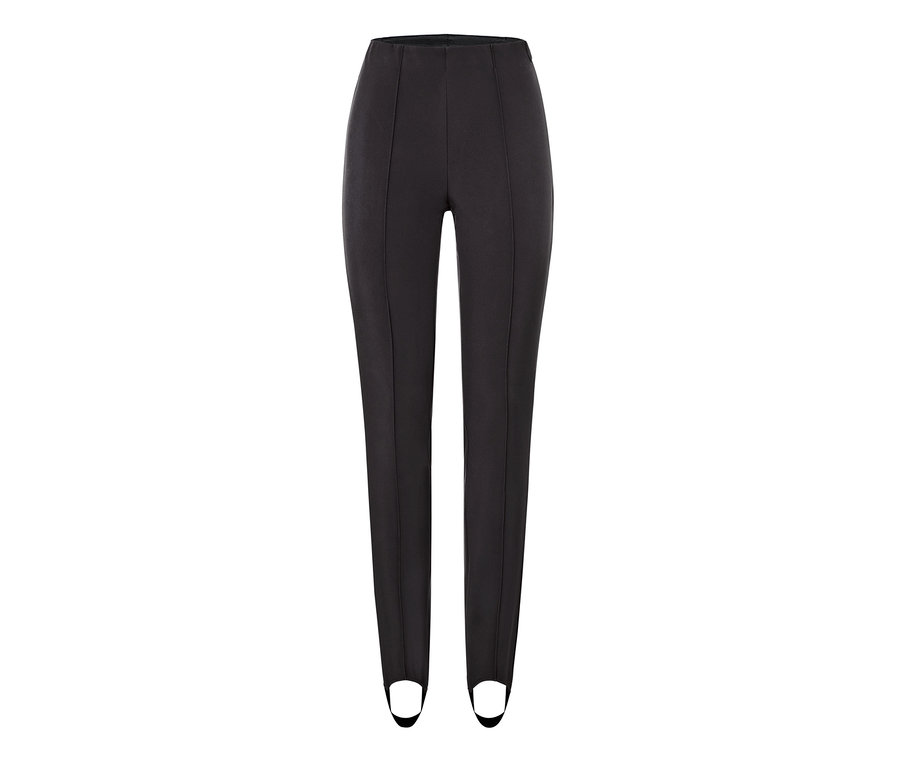 Schwarze Softshell-Ski-Tight.