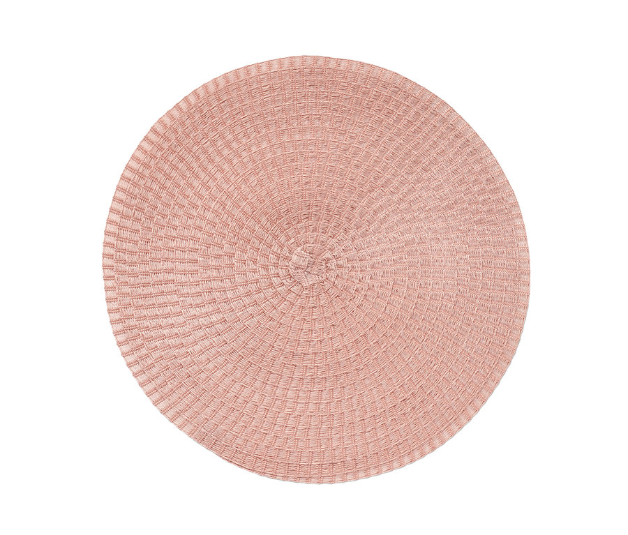 Detailaufnahme von einem einzelnen, runden 4er-Platzset.